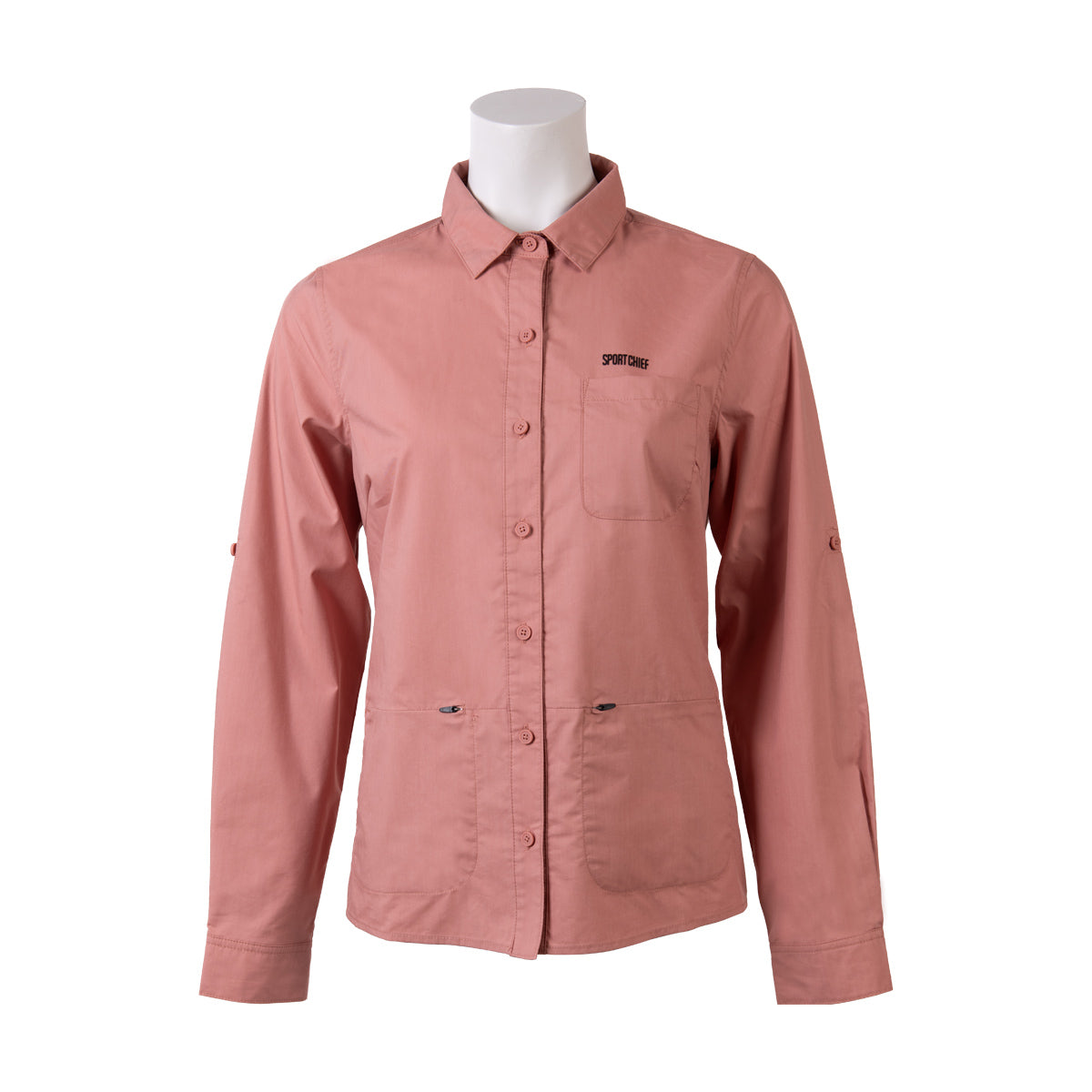Chemise femme "pilgrim" antimoustique, rose  - Sportchief