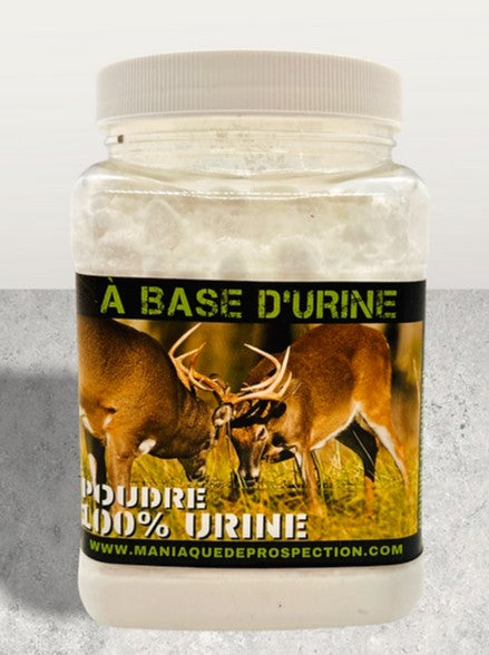 Poudres 100 % urine orignal ou chevreuil - Maniaque de Prospection