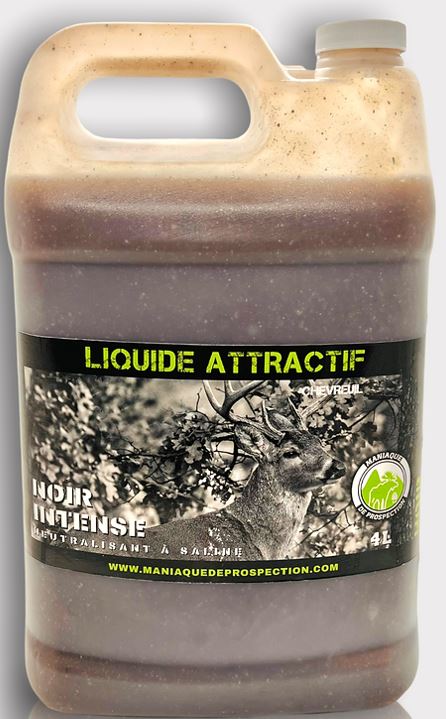 Liquide attractif noir intense chevreuil - Maniaque de Prospection