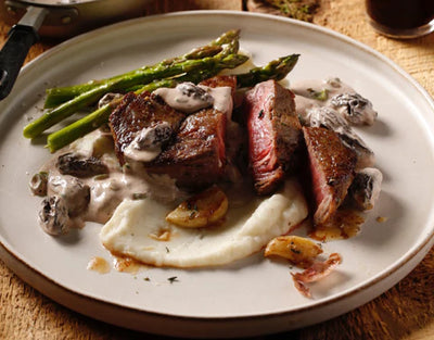 Art of living: discover the recipe for moose steak with morels from Quebec