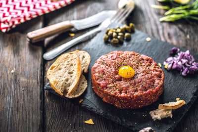 Recipe for moose heart tartare with wild products from Quebec