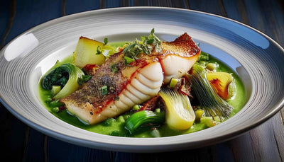 Recipe for pan-fried pike with Quebec leeks and tarragon sauce