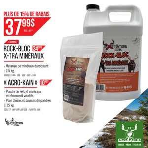 Combo plus de 15% réduction sur 2 produits : Rock-Bloc + Acro-Kain (avril 2025)
