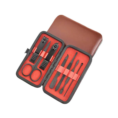 Trousse de manucure "Classy Care" 7 pièces étui en cuir - Lucky Jack