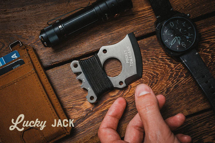 Tomahawk de poche tête de hache de survie ultracompacte - Lucky Jack