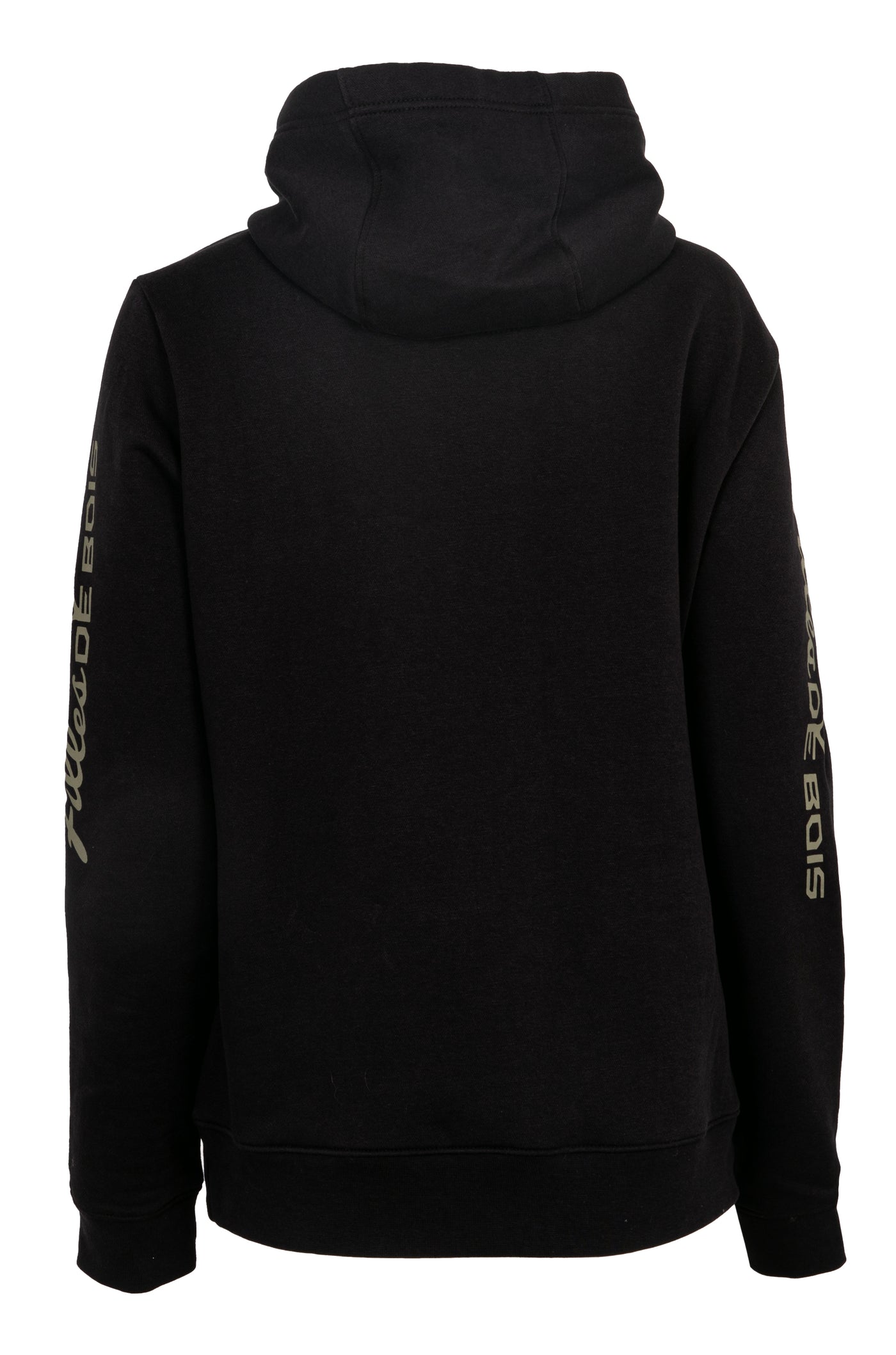Chandail avec capuchon de chasse femme Filles de bois Sportchief noir 300 g/m² avec capuchon ajustable et motif chevreuil, chaleur et confort en plein air. XS-2XL