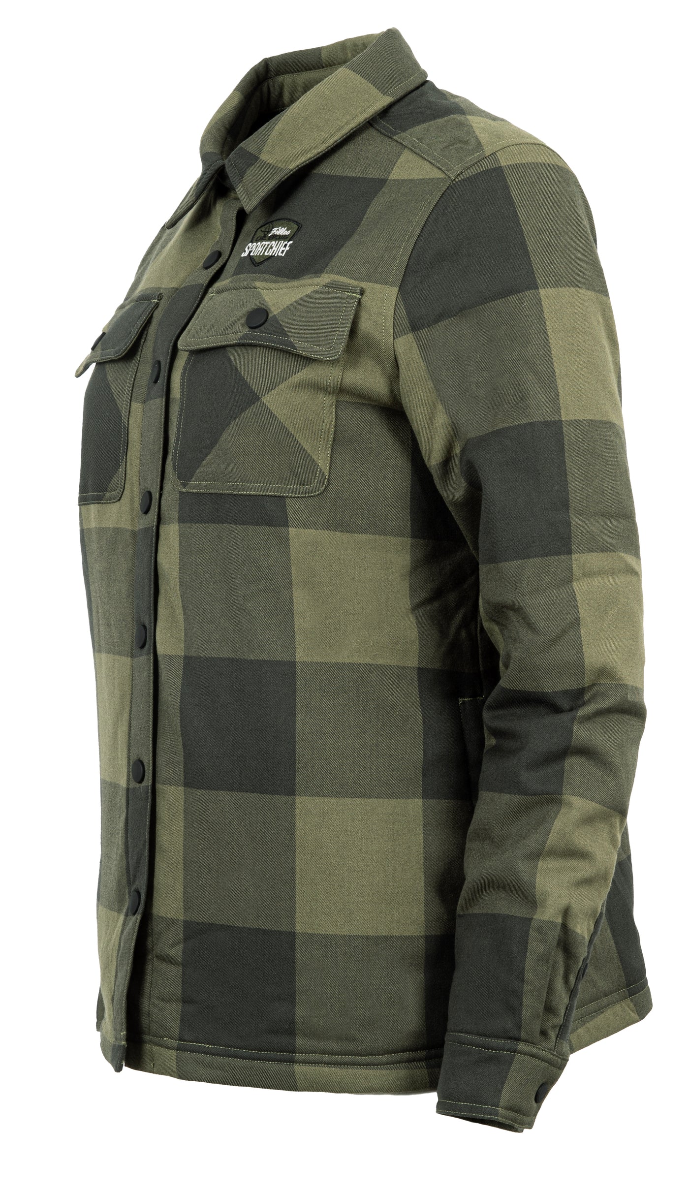 Chemise de chasse Filles de bois Sugar Shack : flanelle extensible, coupe féminine, épaules renforcées et protection déperlante pour les chasseuses.