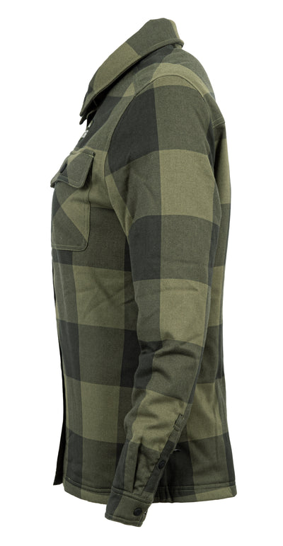 Chemise de chasse Filles de bois Sugar Shack : flanelle extensible, coupe féminine, épaules renforcées et protection déperlante pour les chasseuses.