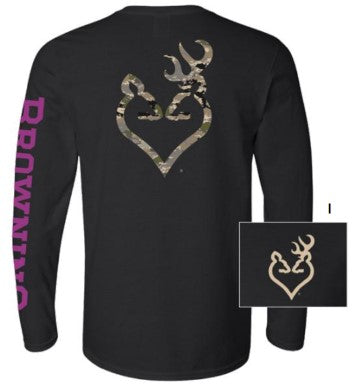 Women's long-sleeved hunting sweater "Buckheart" - Browning