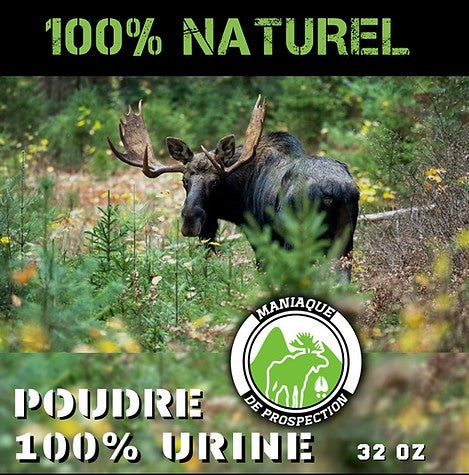 Powders 100% urine for moose or deer by Prospecting Maniac