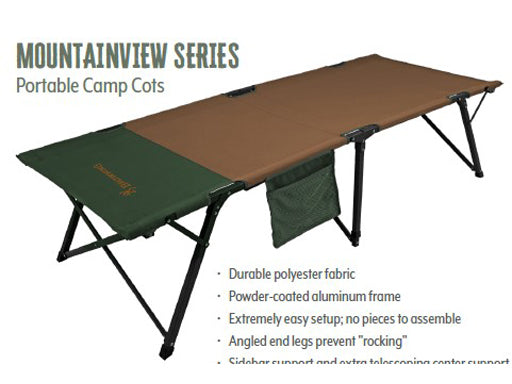 Portable camp cot XL "Mountainview" - Browning