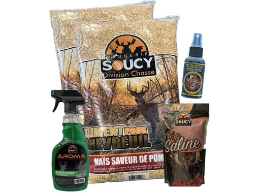 Appâtage chevreuil "Kit Automne pommes" 40KG - Meunerie Soucy
