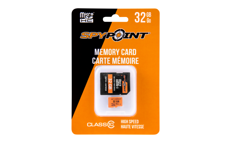 Carte micro SD 32GB avec adaptateur de Spypoint