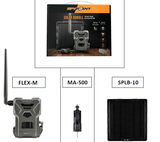 “FLEX-M” hunting camera in SOLAR COMBO - Spypoint