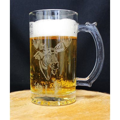 Bocks à bière 17 oz  Orignal ou Chevreuil  Ensemble de 2 - Entrepôt du chasseur