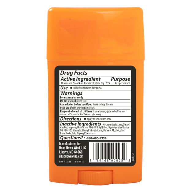 Déodorant et antisudorifique 2.25oz sans parfum pour la chasse - Dead Down Wind
