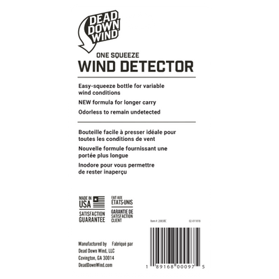 Détecteur de vent sans odeur en bouteille pour chasser - Dead Down Wind™
