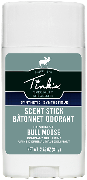 Bâtonnet odorant urine d'orignal mâle dominant "Dominant Bull Moose" - Tink's