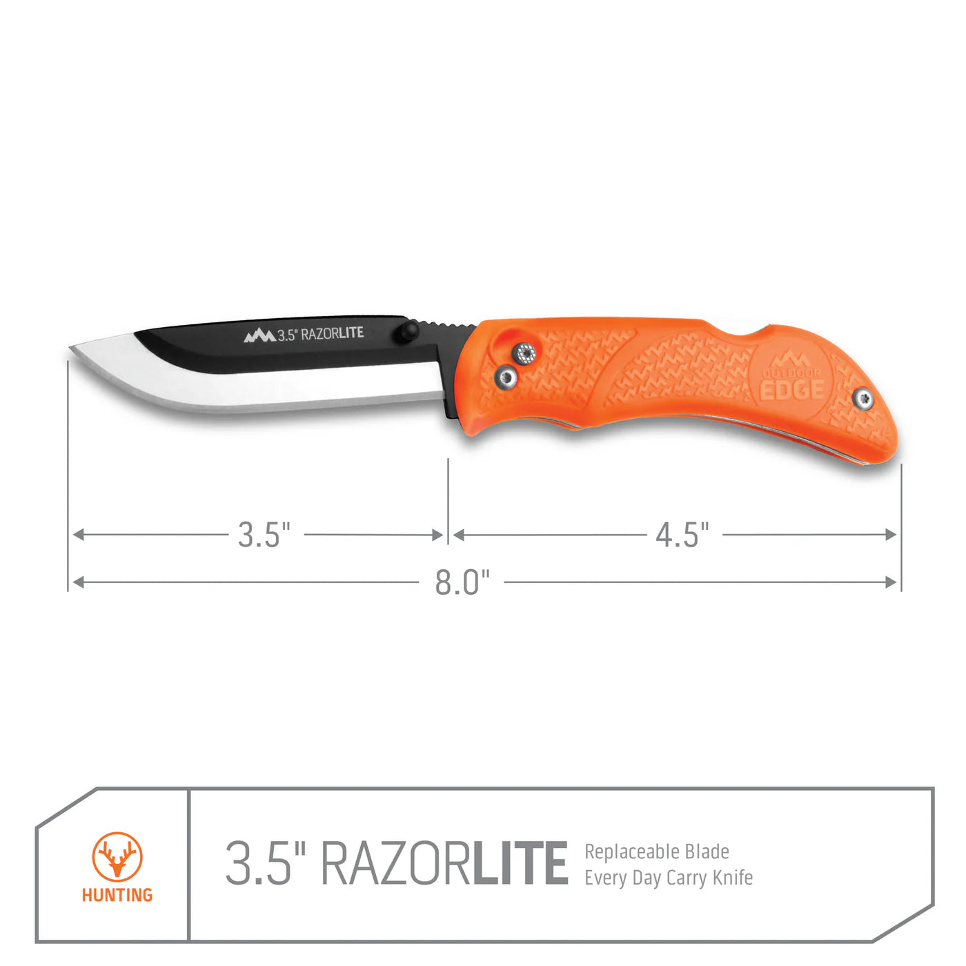 Couteau de chasse lames interchangeables "RazorPro® L 3.5" - Outdoor Edge