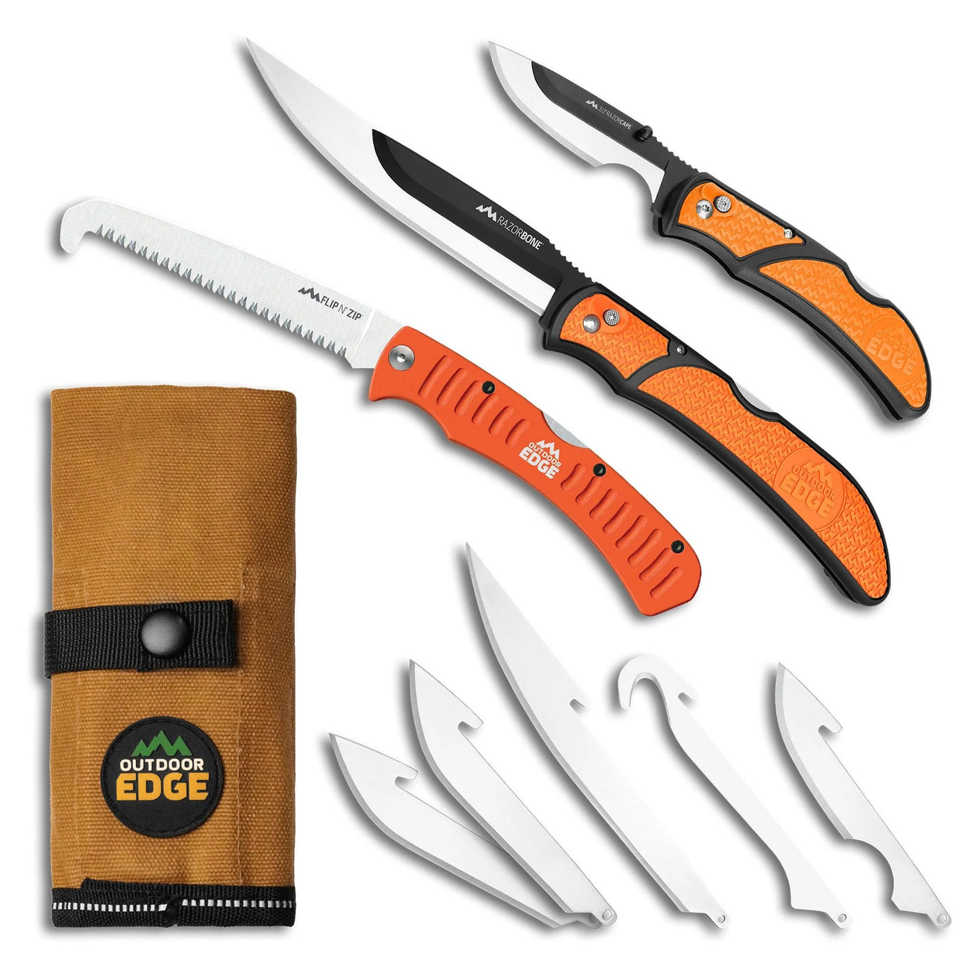 “Razorguide Pak™” interchangeable blade knife - Outdoor Edge