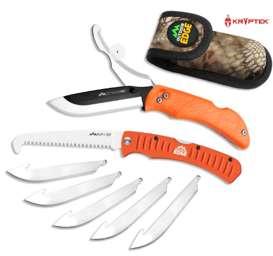 Couteau de chasse double lame et scie pliante RazorPro® G Saw Combo – Outdoor Edge
