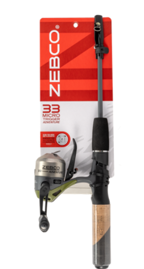 Ensemble canne à pêche et moulinet lancé fermé "33 Micro adventure Spincast" - Zebco