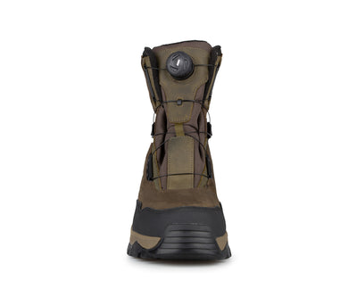 Botte de chasse homme imperméable Hugo Strong en cuir, avec Primaloft 400 g et semelle antidérapante. Parfaite pour orignal et chevreuil. Grandeurs: 7-14.