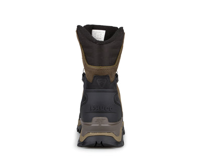 Botte de chasse homme imperméable Hugo Strong en cuir, avec Primaloft 400 g et semelle antidérapante. Parfaite pour orignal et chevreuil. Grandeurs: 7-14.