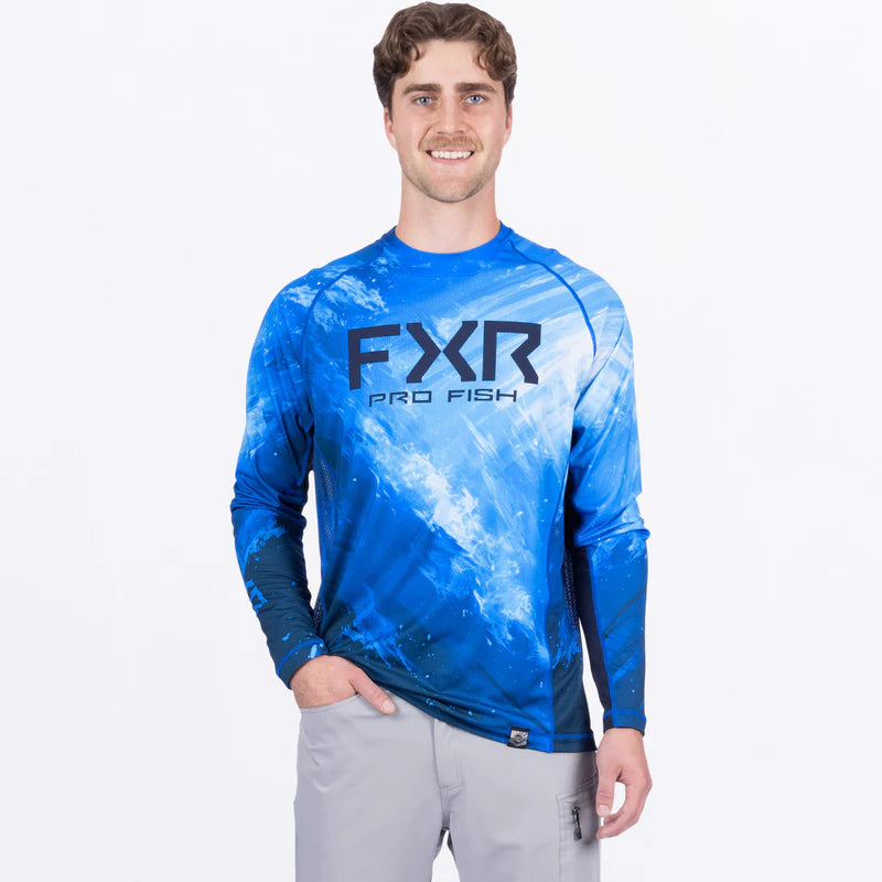 Chemise De Pêche Huk Performance Homme XL, Bleue, Légère Et Ventilée