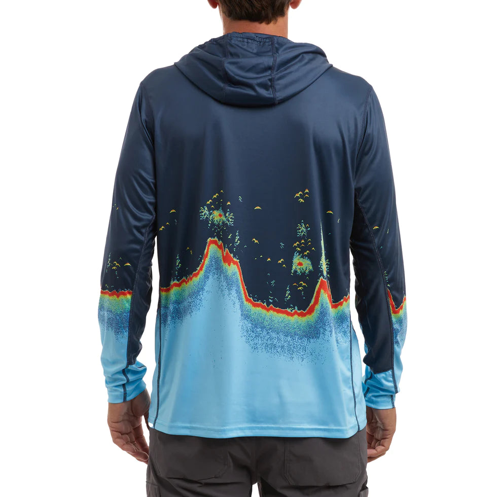 Vaportek men's fishing sweater with hood - Pelagic