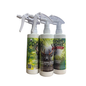 Phéromone Deer Spark 500 pour chevreuil, format 500 ml, efficace durant le rut pour maximiser vos opportunités de chasse.