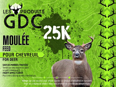 Moulée pour chevreuil 25 kg saveur pommes - Glands de chêne