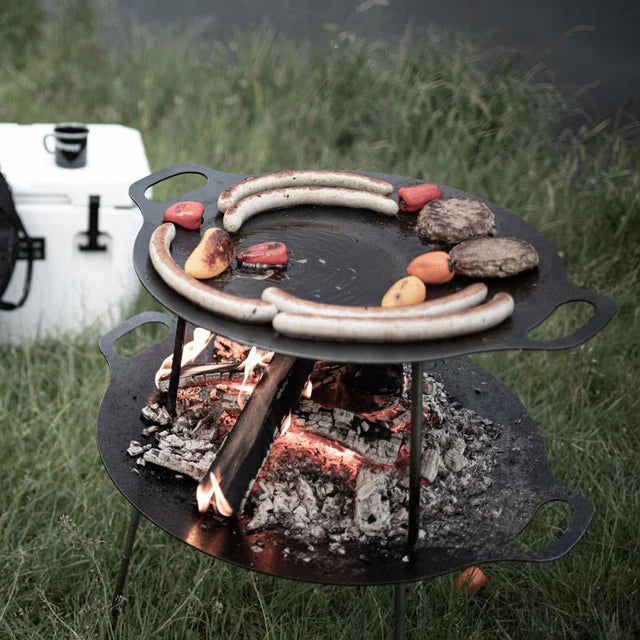 Plaque de gril à BBQ avec bol "Brasero" cuisson à l'extérieur (# FS48) - Petromax