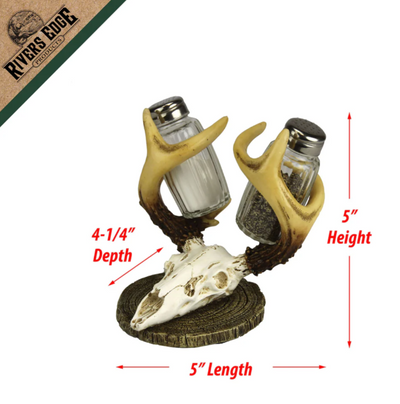 Salt and Pepper Shakers - European Deer Antler - River's Edge