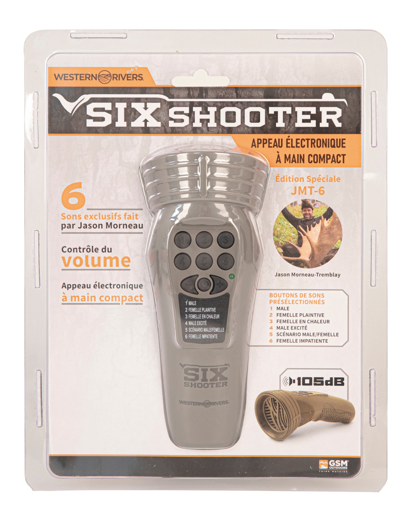 Moose electronic hand-held call "JMT-6 Six Shooter" Mantis