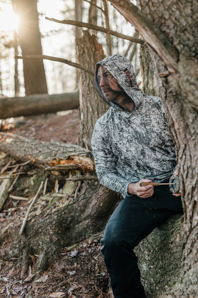 Sweater with anti-mosquito net for men's fishing - CONNEC