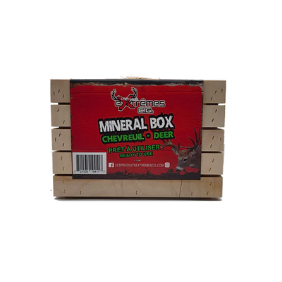 Boîte minéraux pour chevreuil - Produits Extrêmes C.G.