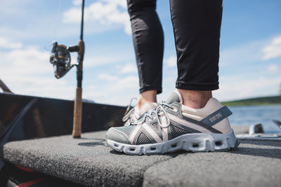 Soulier de pêche homme "Oceanic" avec système d'évacuation d'eau, noir  - Sportchief