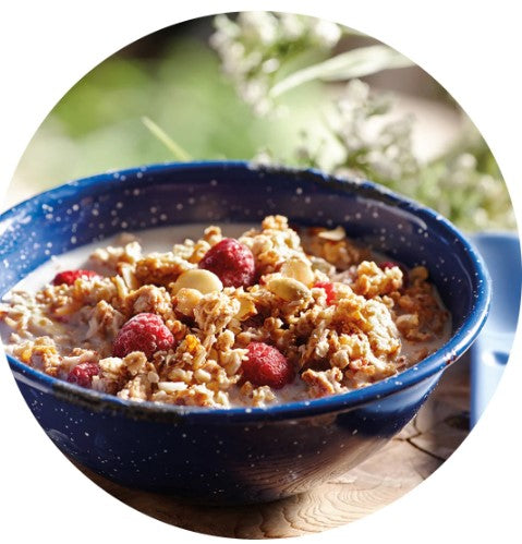 Dehydrated meals - Raspberry vanilla granola - Happy Yak