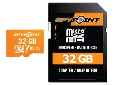 32GB micro SD card with adapter from Spypoint