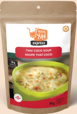 Repas déshydratés - Soupe thaï coco - Happy Yak